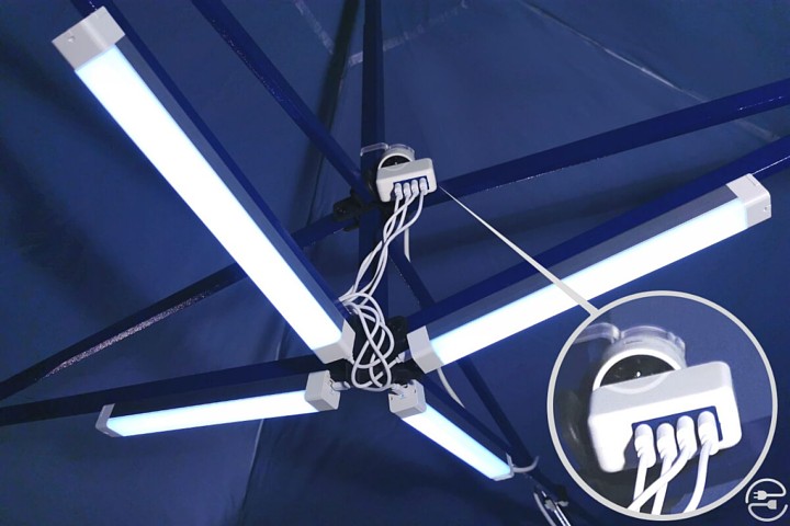 Iluminarea cortului de petrecere